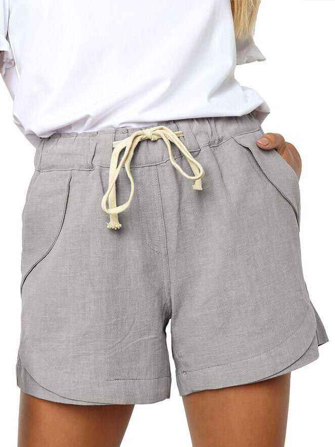 Solid Color Casual Shorts