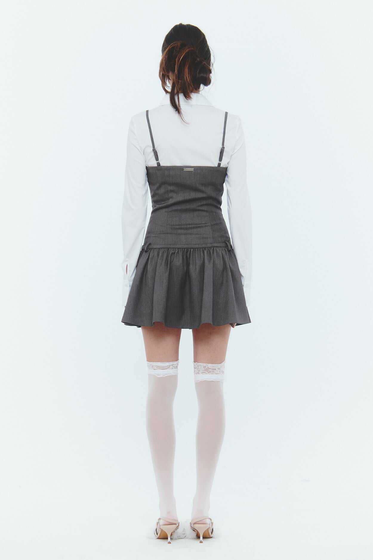 PAIN OR PLEASURE BIANCA DRESS MELANGE BROWN
