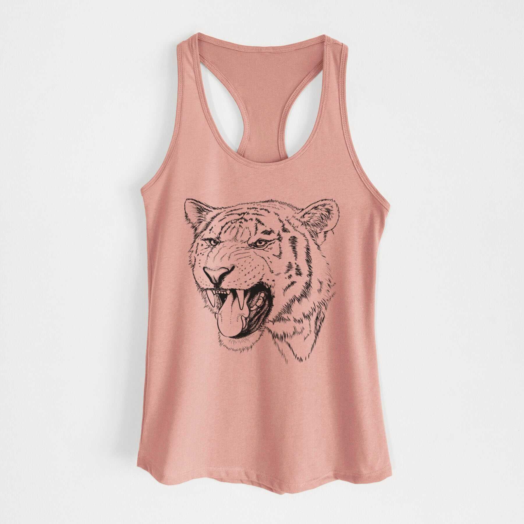 Siberian Tiger - Panthera tigris altaica - Women's Racerback Tanktop