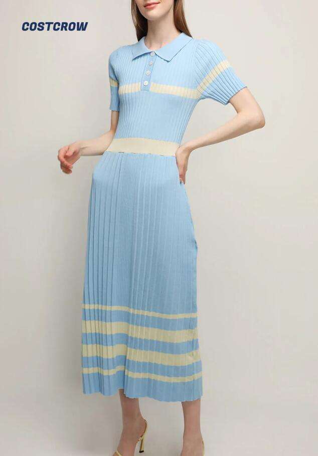 Mila Pleated Hem Maxi Dress