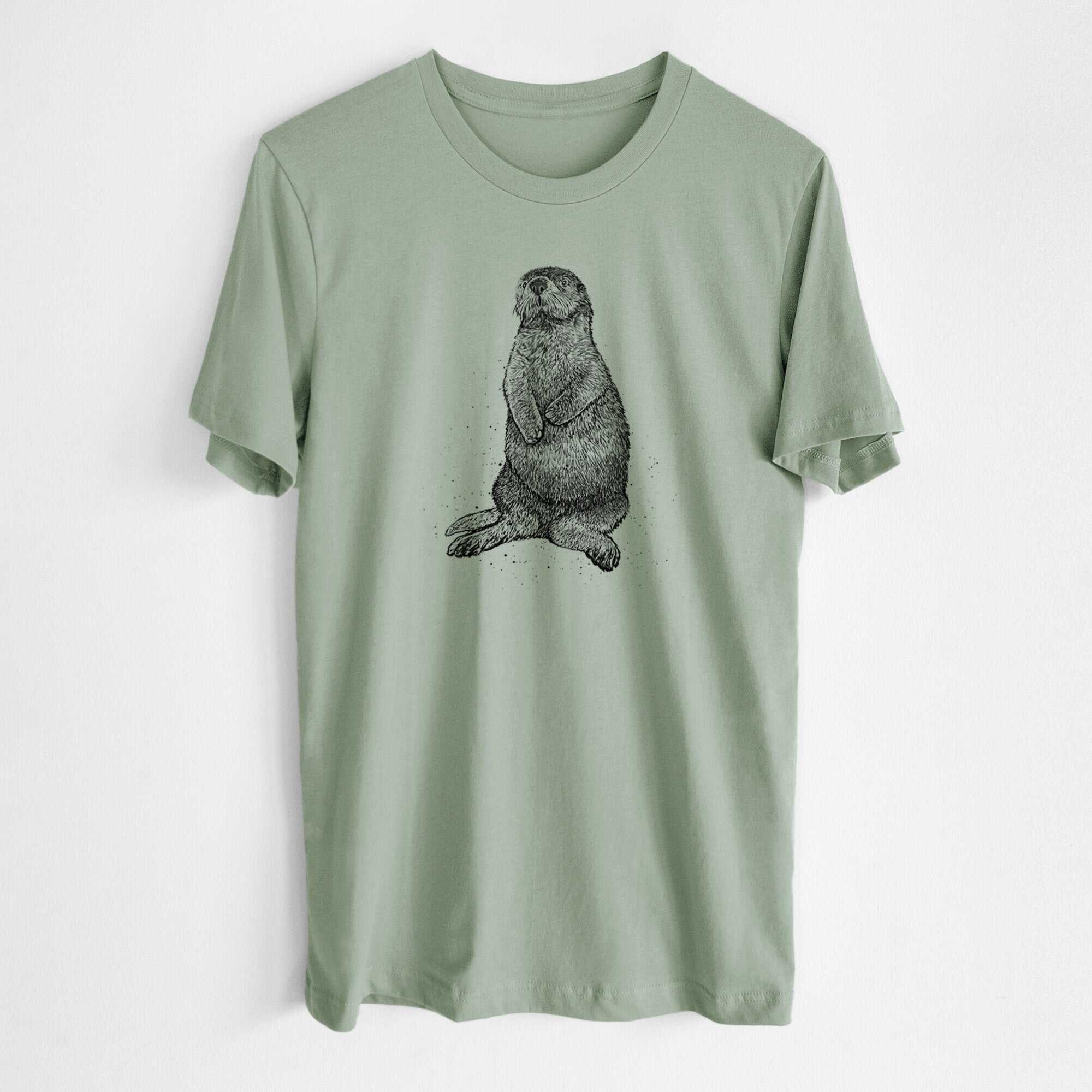 Enhydra lutris - California Sea Otter - Lightweight 100% Cotton Unisex Crewneck