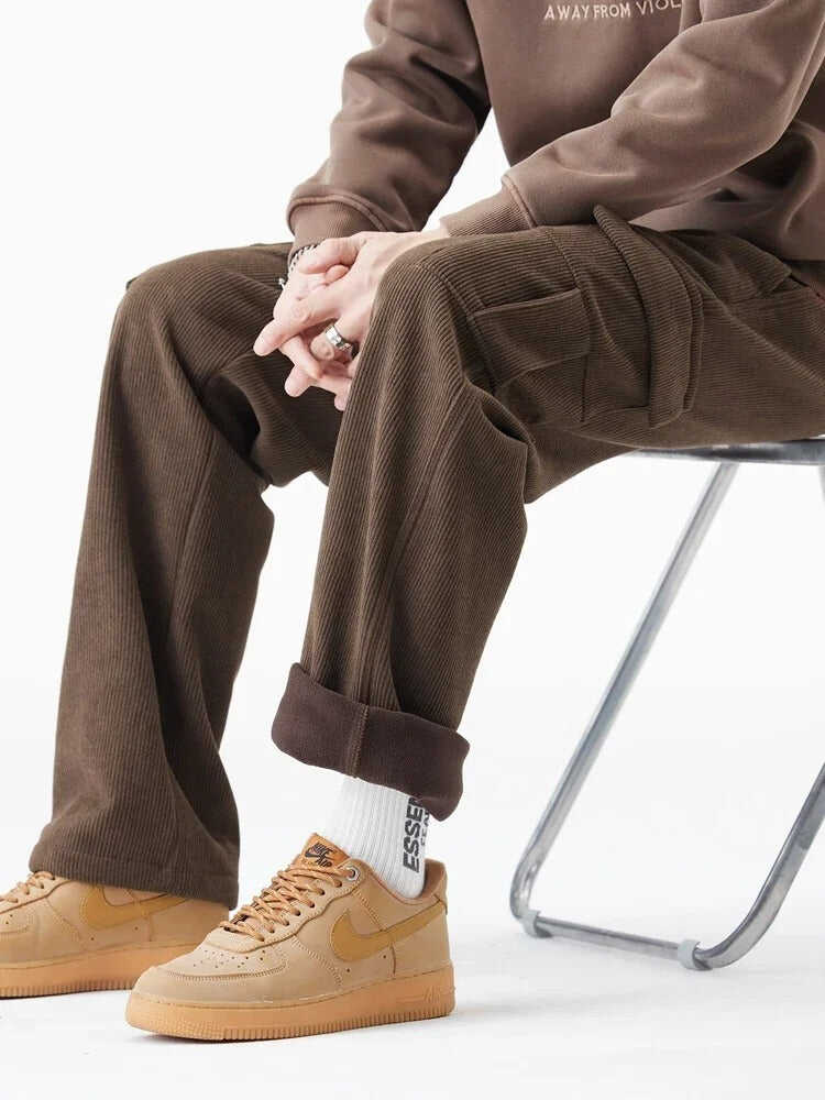 FLEECE LINED CARGO PANTS