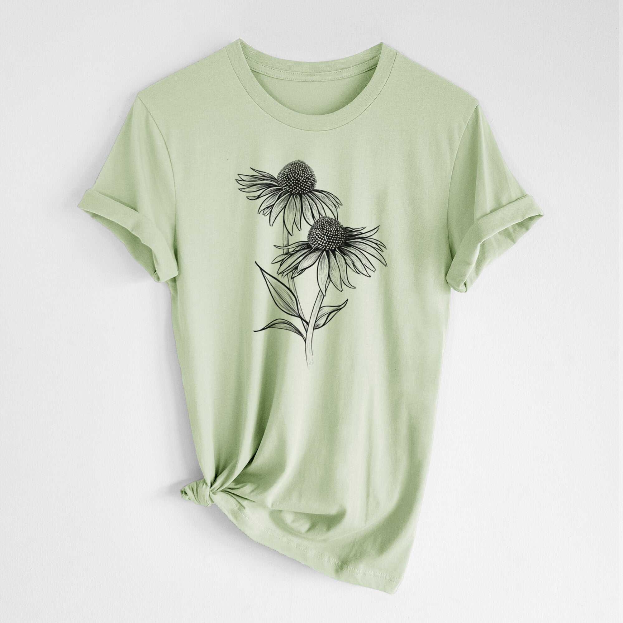 Coneflower - Echinacea purpurea - Lightweight 100% Cotton Unisex Crewneck