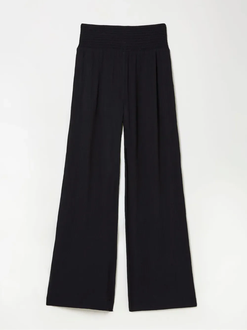 Black Casual Wide Leg Trousers