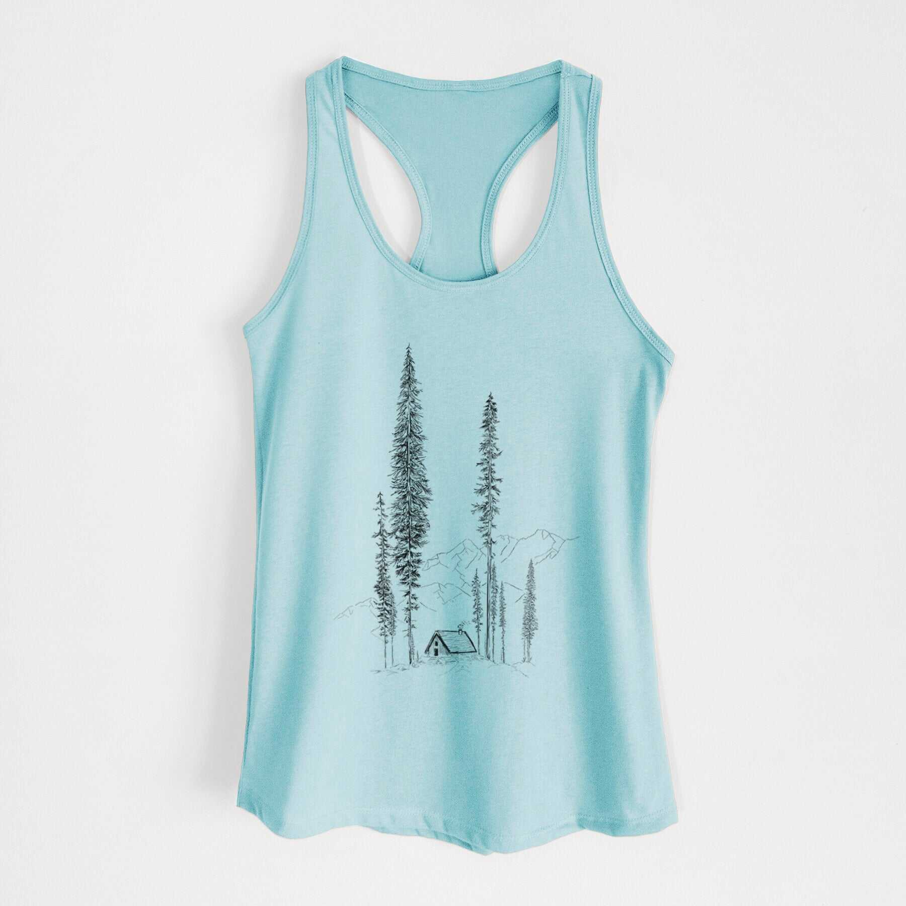 Mountain Pine Cabin Retreat - Women's Racerback Tanktop