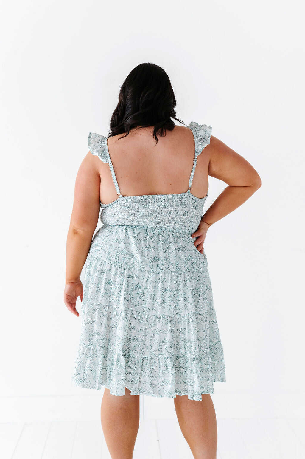 Quincy Ruffle Strap Dress - Size 1X and 2X Left