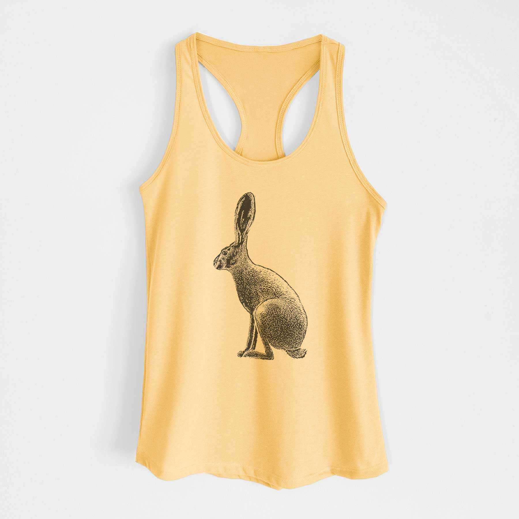 Wild California Hare - Black-tailed Jackrabbit - Women's Racerback Tanktop