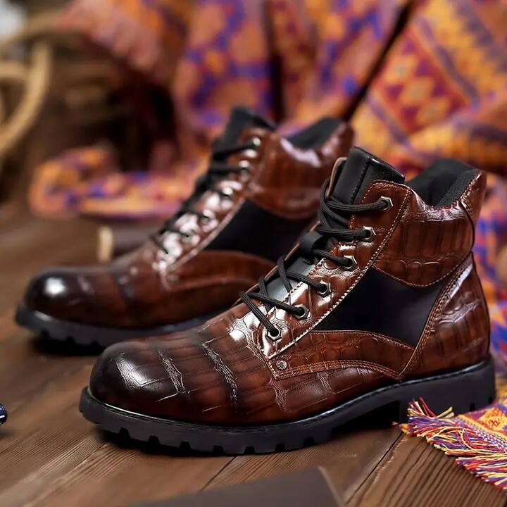 Men's Genuine Leather Comfortable Handmade Dress Boots