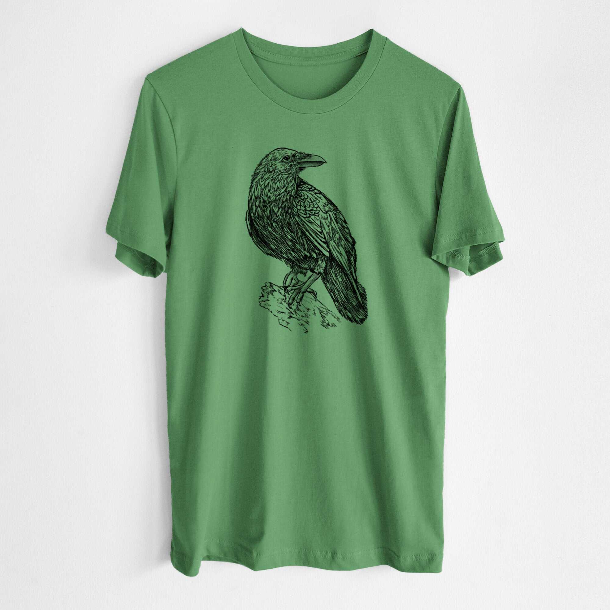 Corvus corax - Common Raven - Lightweight 100% Cotton Unisex Crewneck