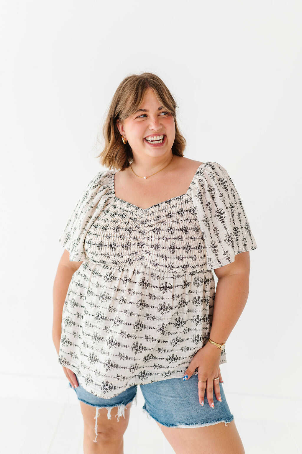 Vanessa Smocked Top
