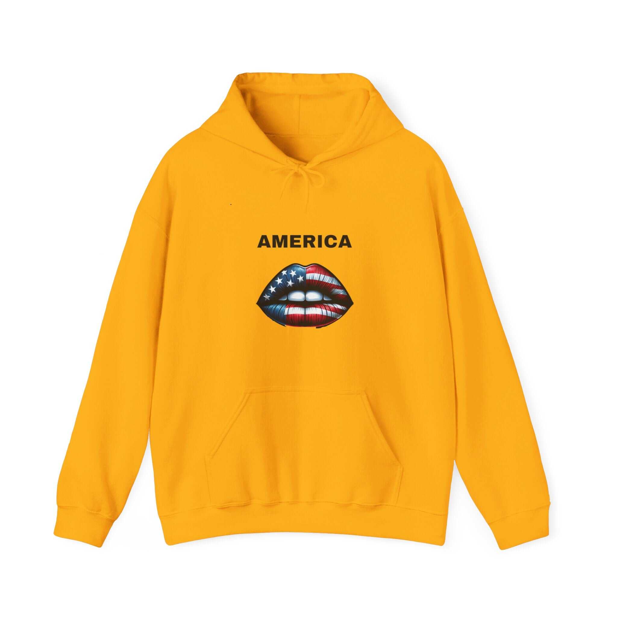 ZCKBDAmerican lip. Unisex Heavy Blend™ Hooded Sweatshirt