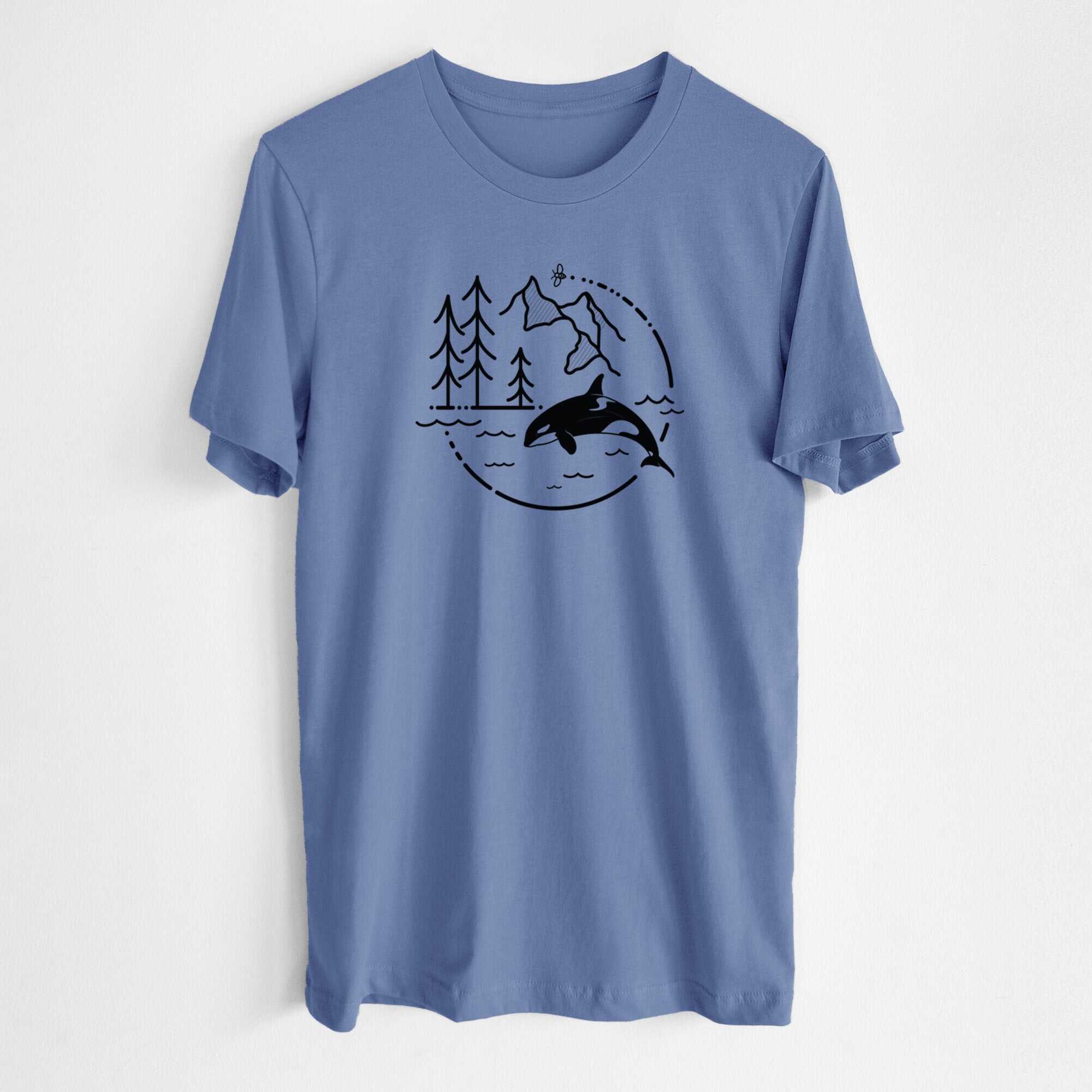 It's All Connected - Orca - Lightweight 100% Cotton Unisex Crewneck