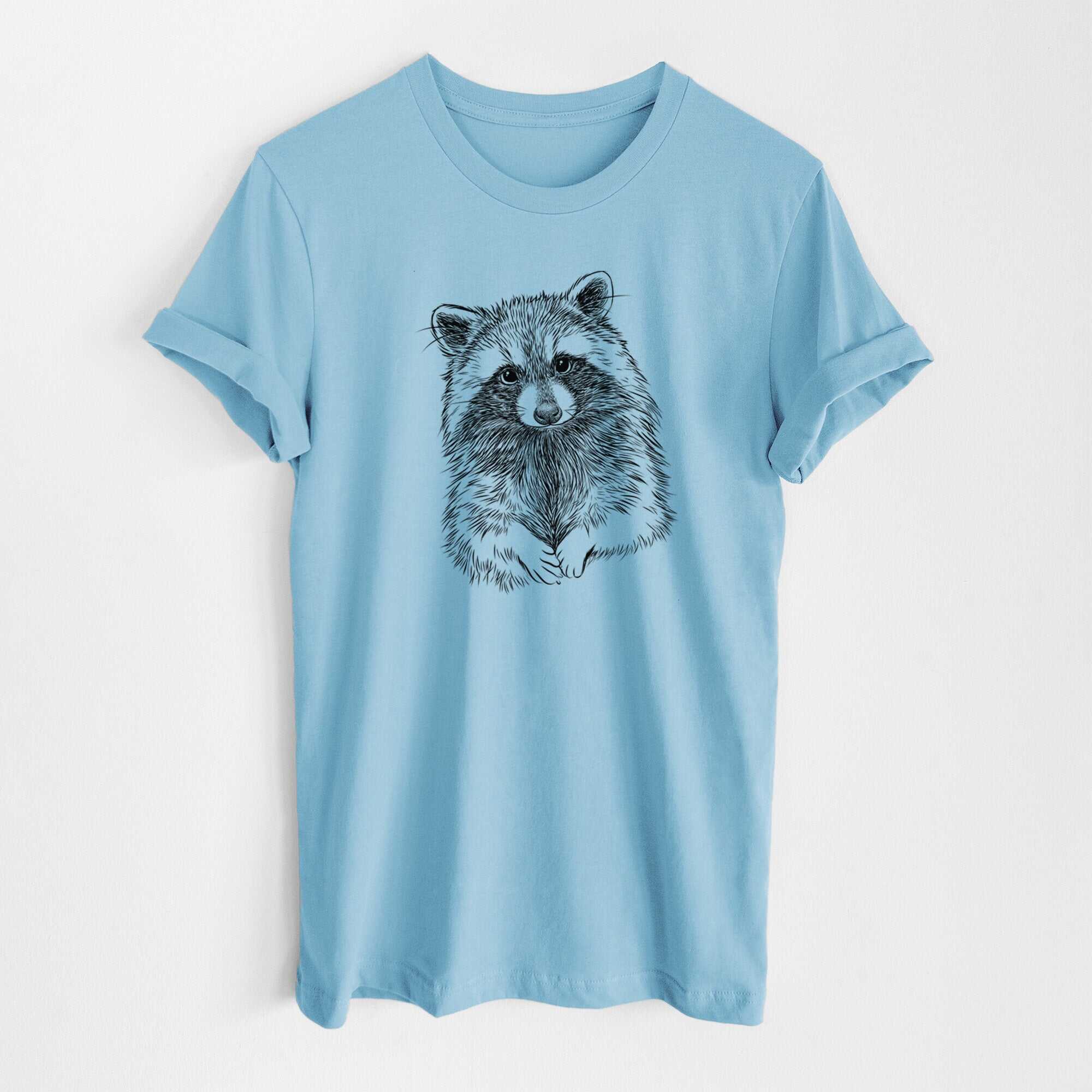 Raccoon - Procyon lotor - Lightweight 100% Cotton Unisex Crewneck
