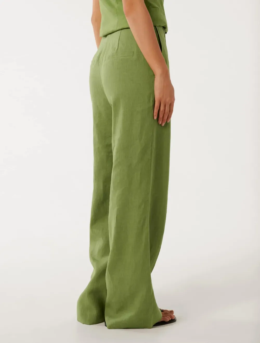 Linen Wide-Leg Pants