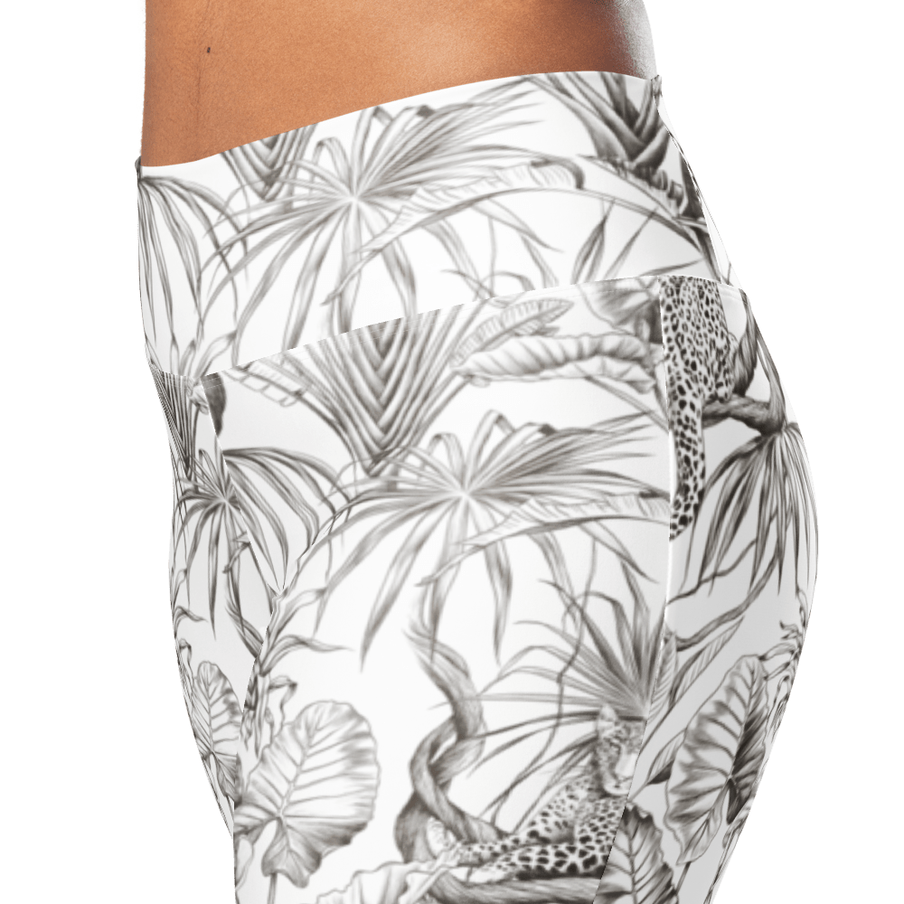 Recycled High-Waisted Flare Leggings, WILD JUNGLE ELEGANCE