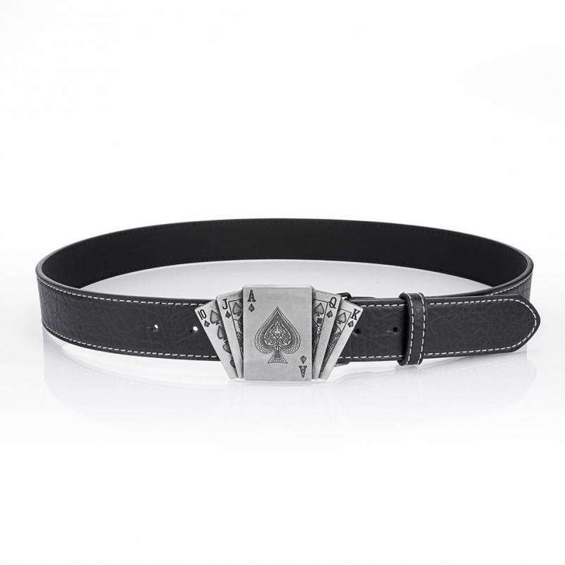 Men's Punk Style Playing Card Belt 97391757K