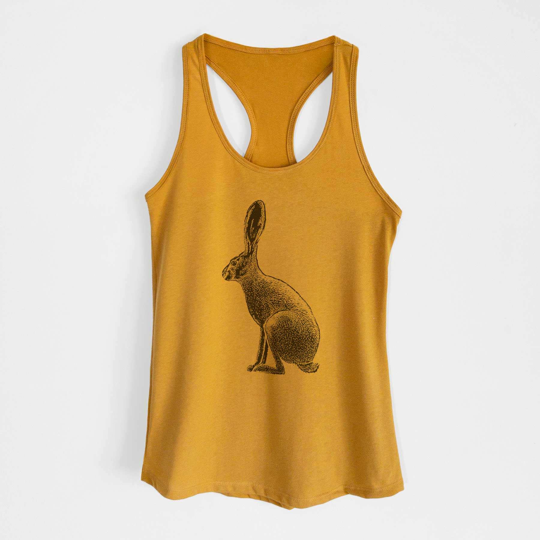Wild California Hare - Black-tailed Jackrabbit - Women's Racerback Tanktop