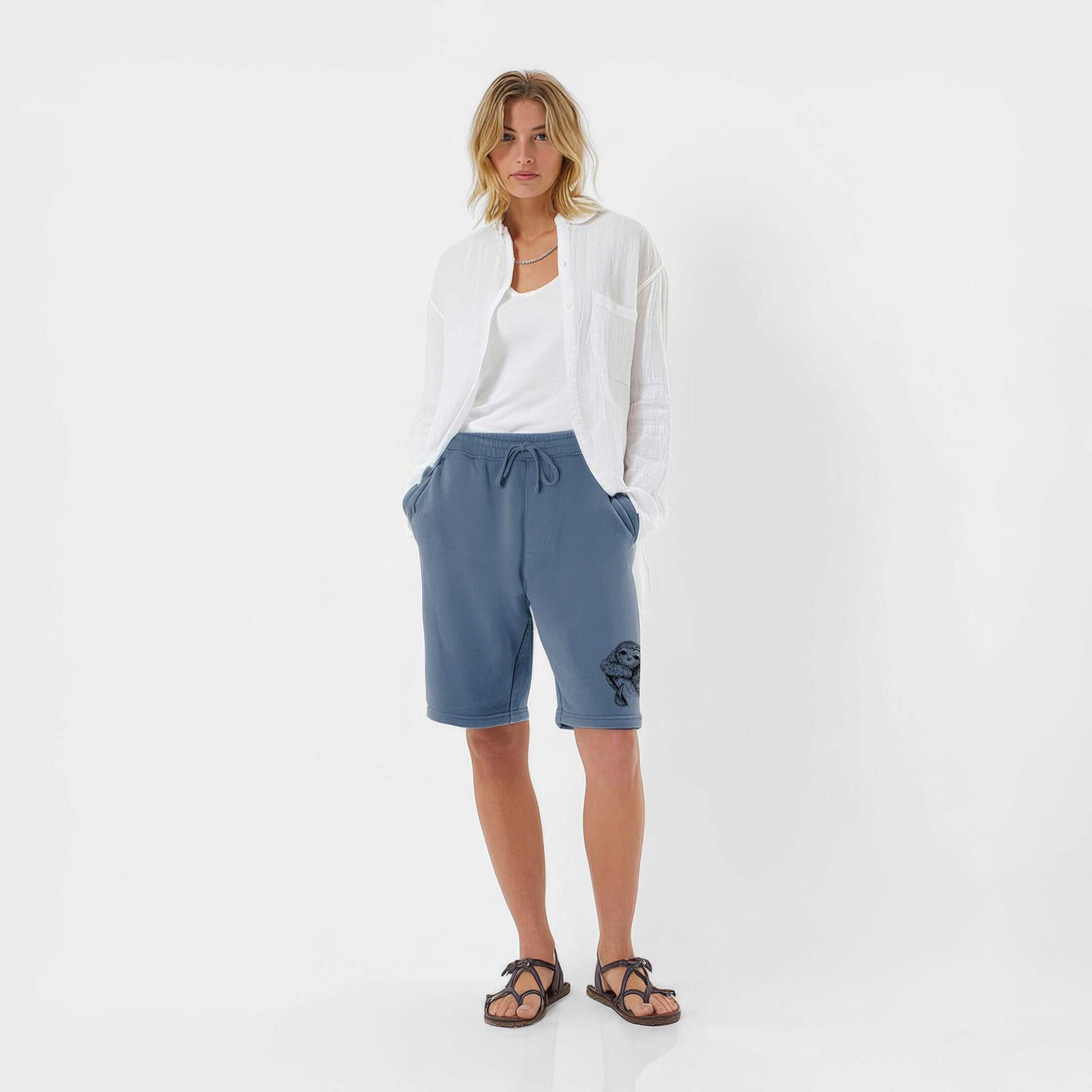 Pygmy Three-toed Sloth - Bradypus pygmaeus - Unisex Pigment Dyed Shorts