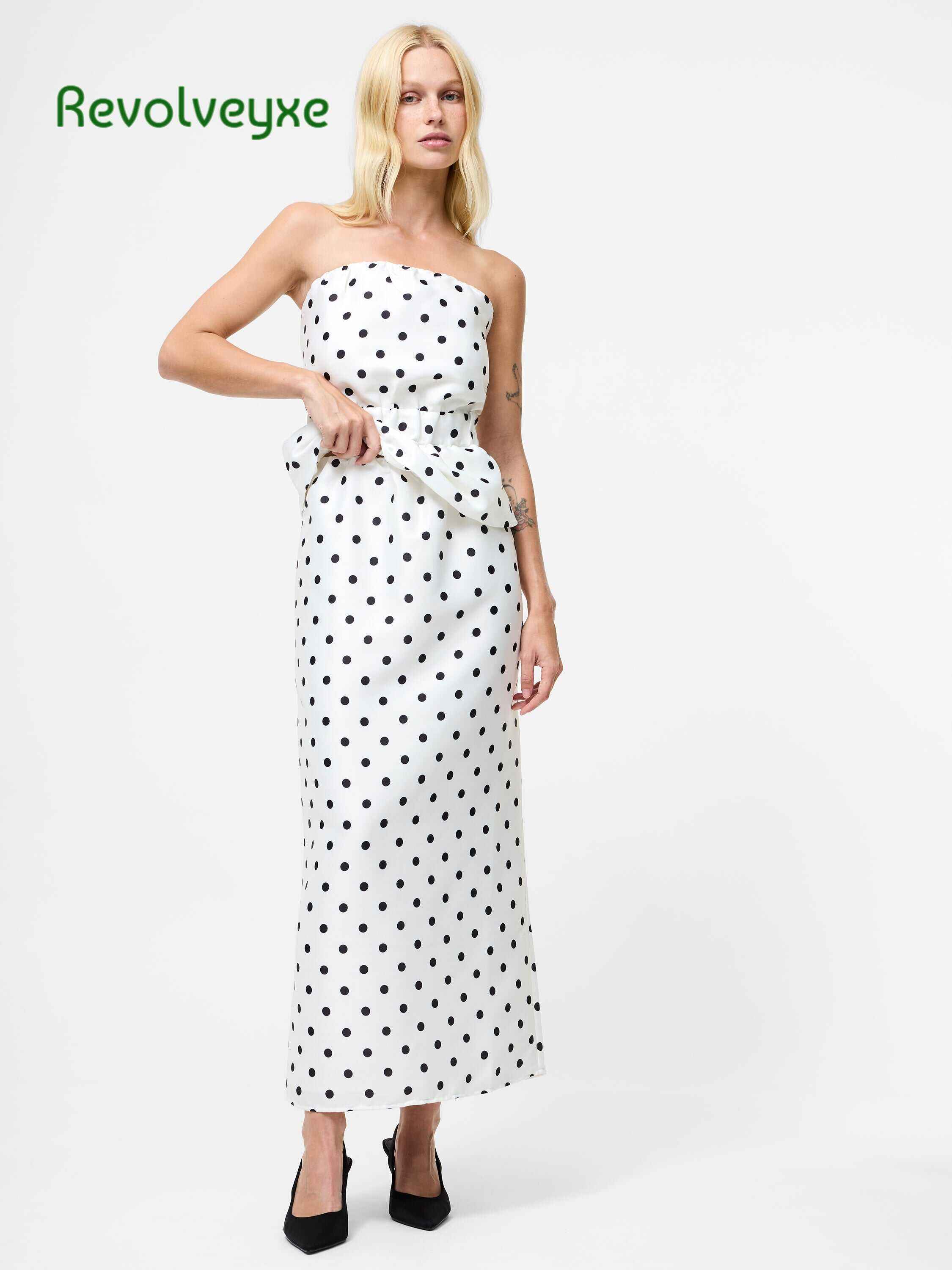 Polka Dot Maxi Skirt