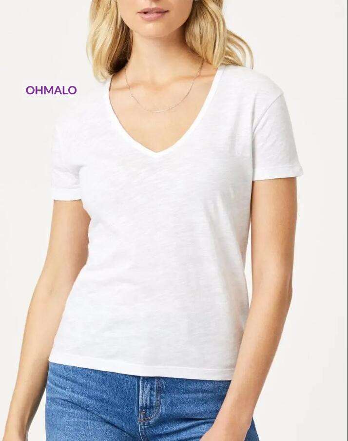 V-Neck WhiteT-Shirt