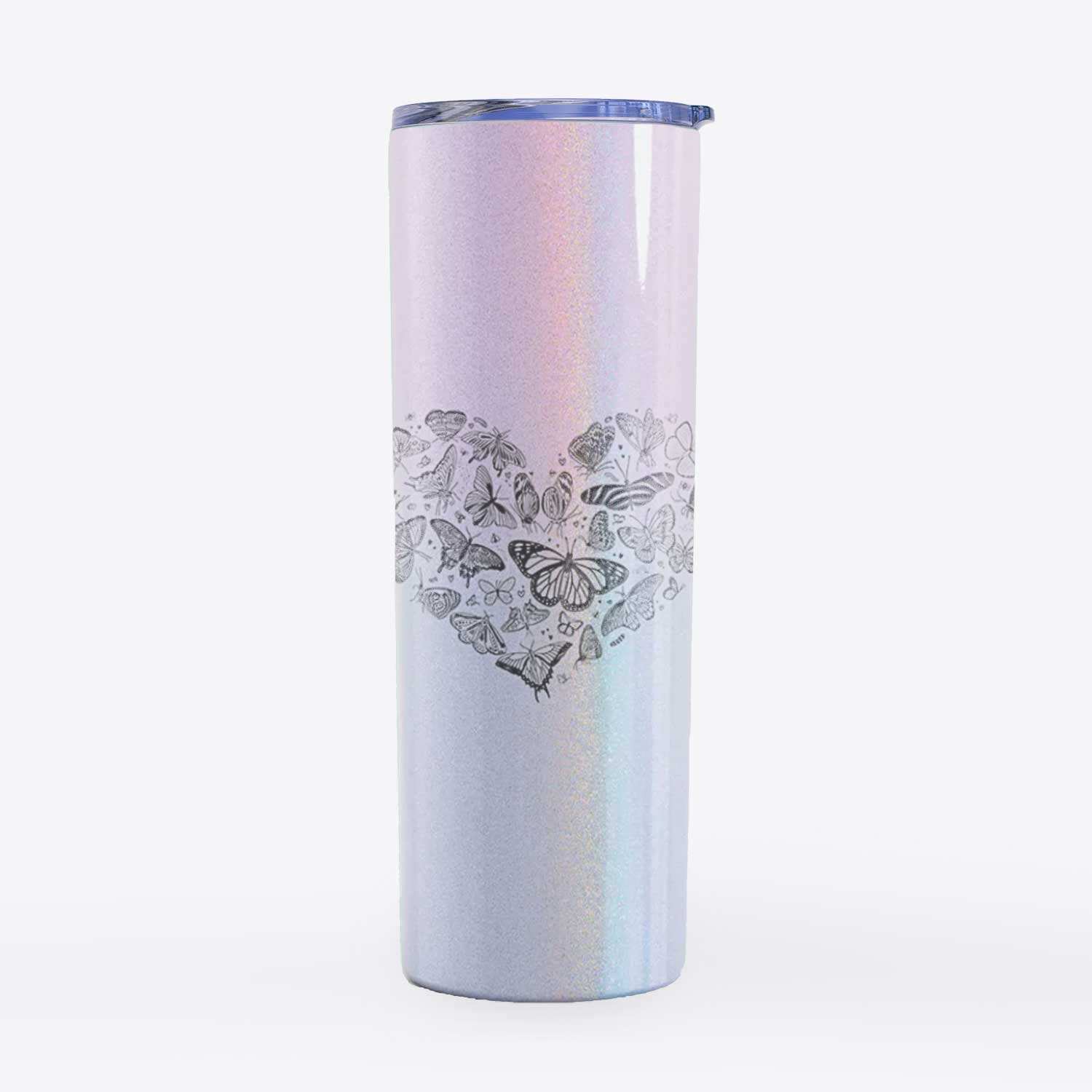 Heart Full of Butterflies - 20oz Skinny Tumbler