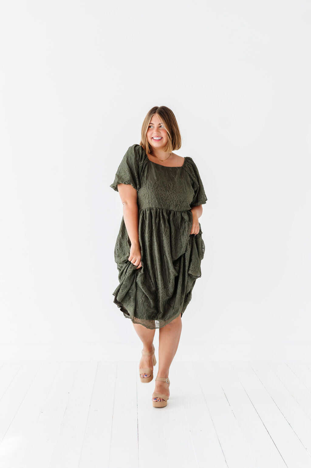 Blythe Embroidered Dress - Size 1XL, 2XL, & 3XL Left