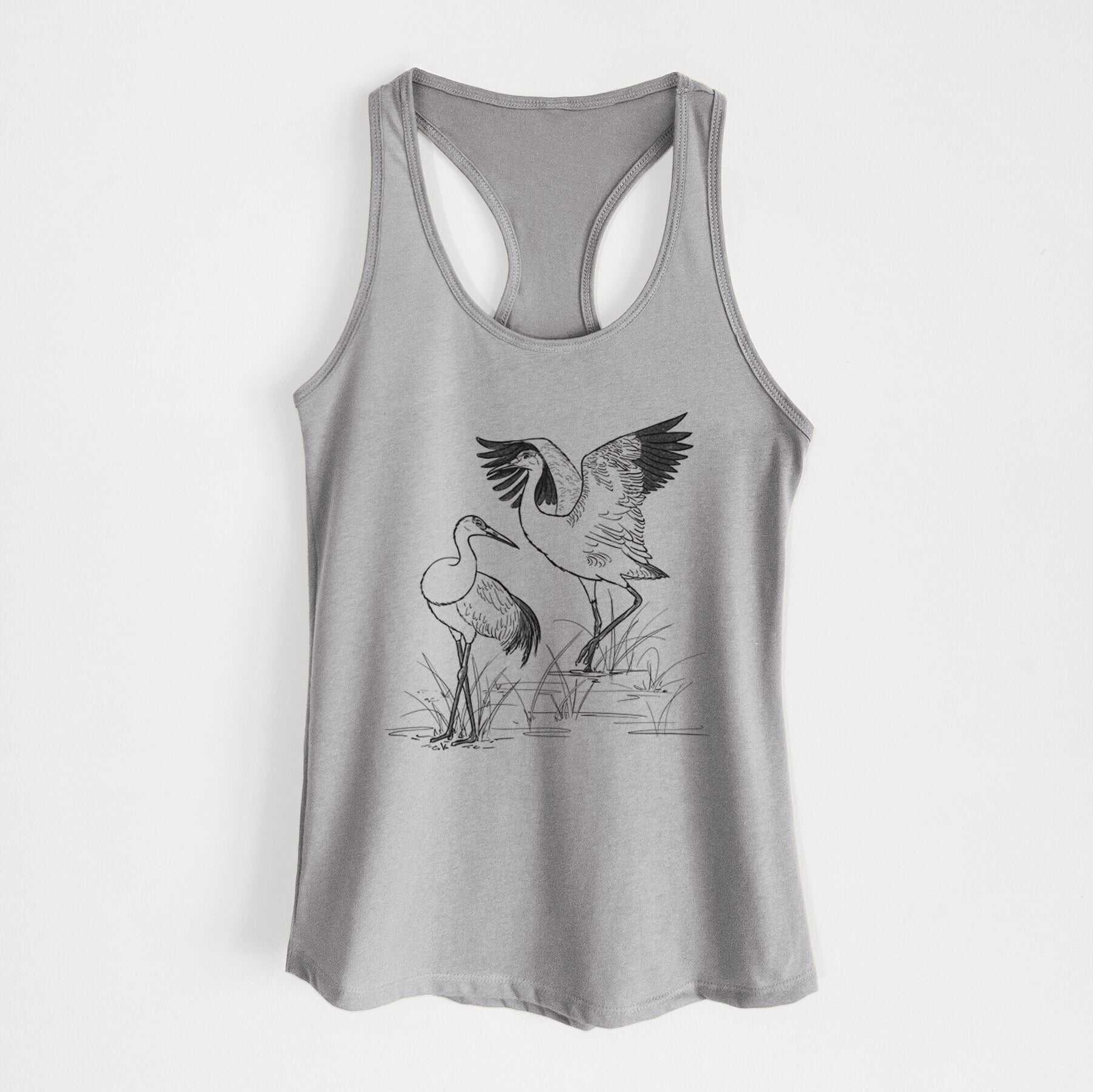 Sandhill Cranes - Grus canadensis - Women's Racerback Tanktop