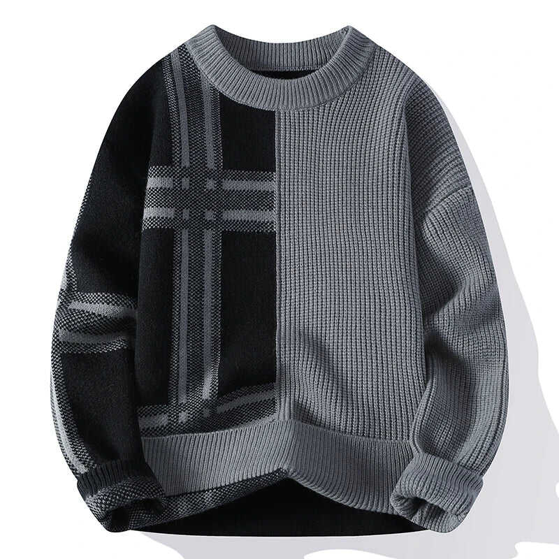 CROSSLINE THICK KNIT SWEATER