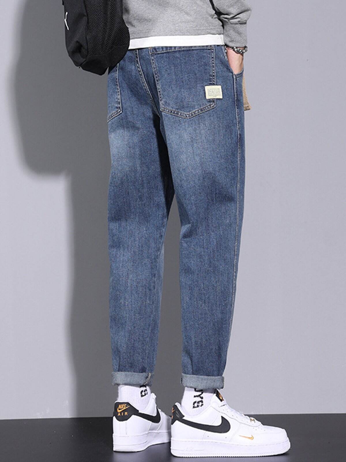 M's Vintage Casual Taper Loose Fit Jeans