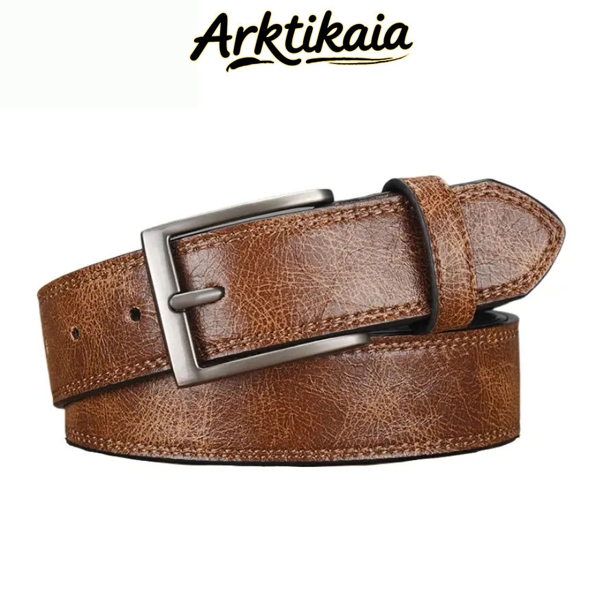 Men's Retro All-match PU Leather Pin Buckle Belt 58699698U