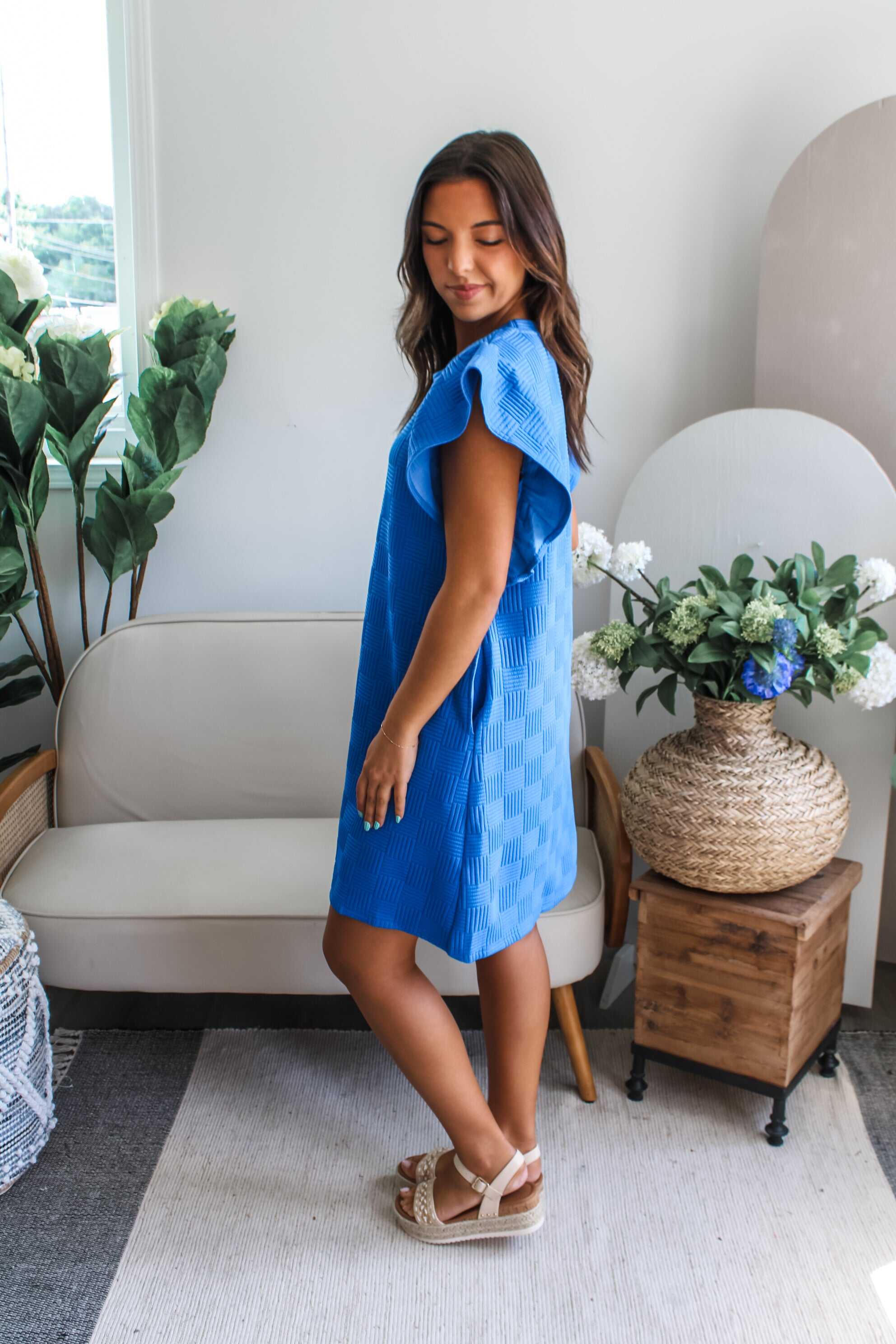 Blissful & Breezy Pocket Dress • Blue