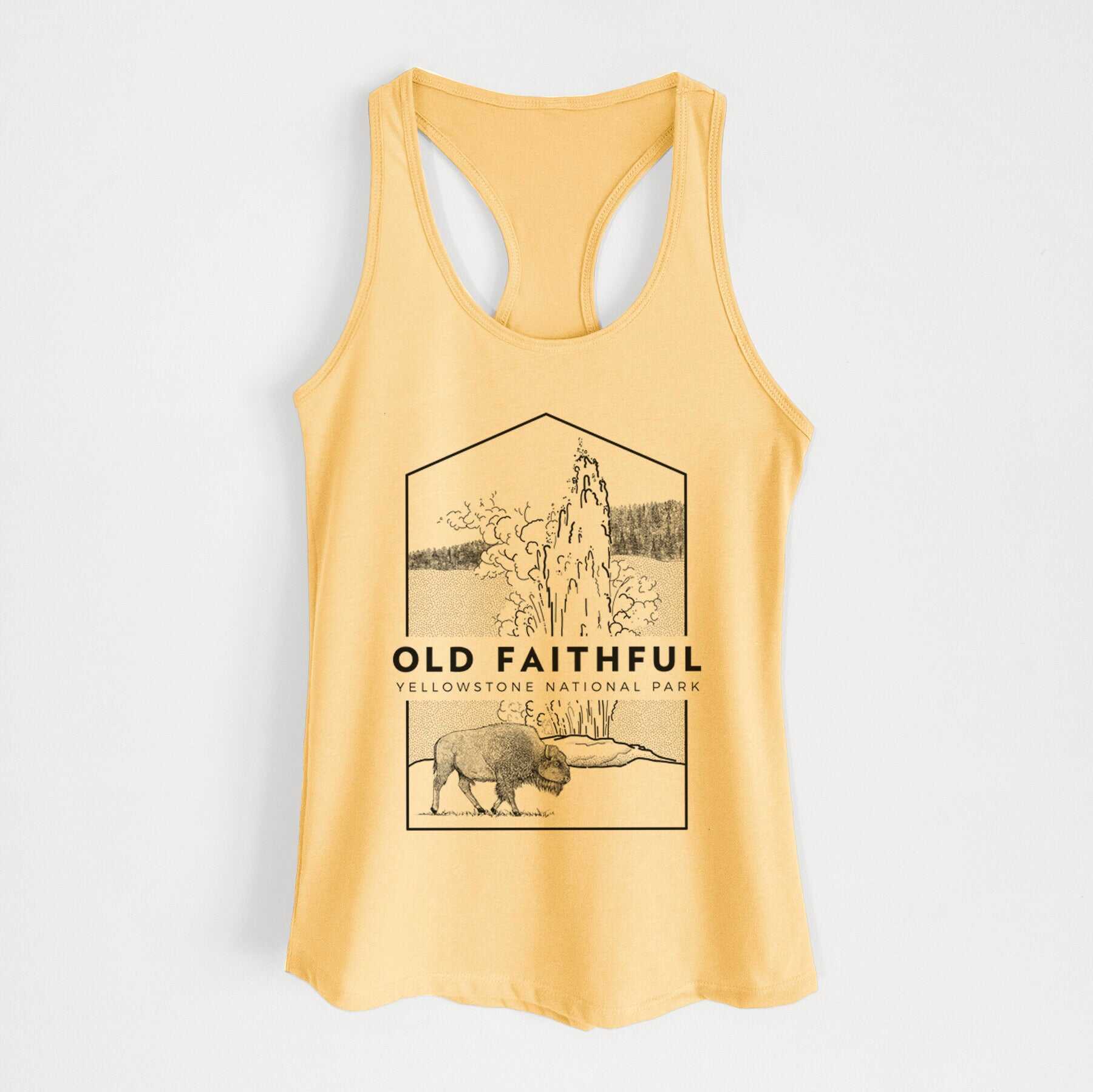 Old Faithful - Yellowstone National Park - Women's Racerback Tanktop