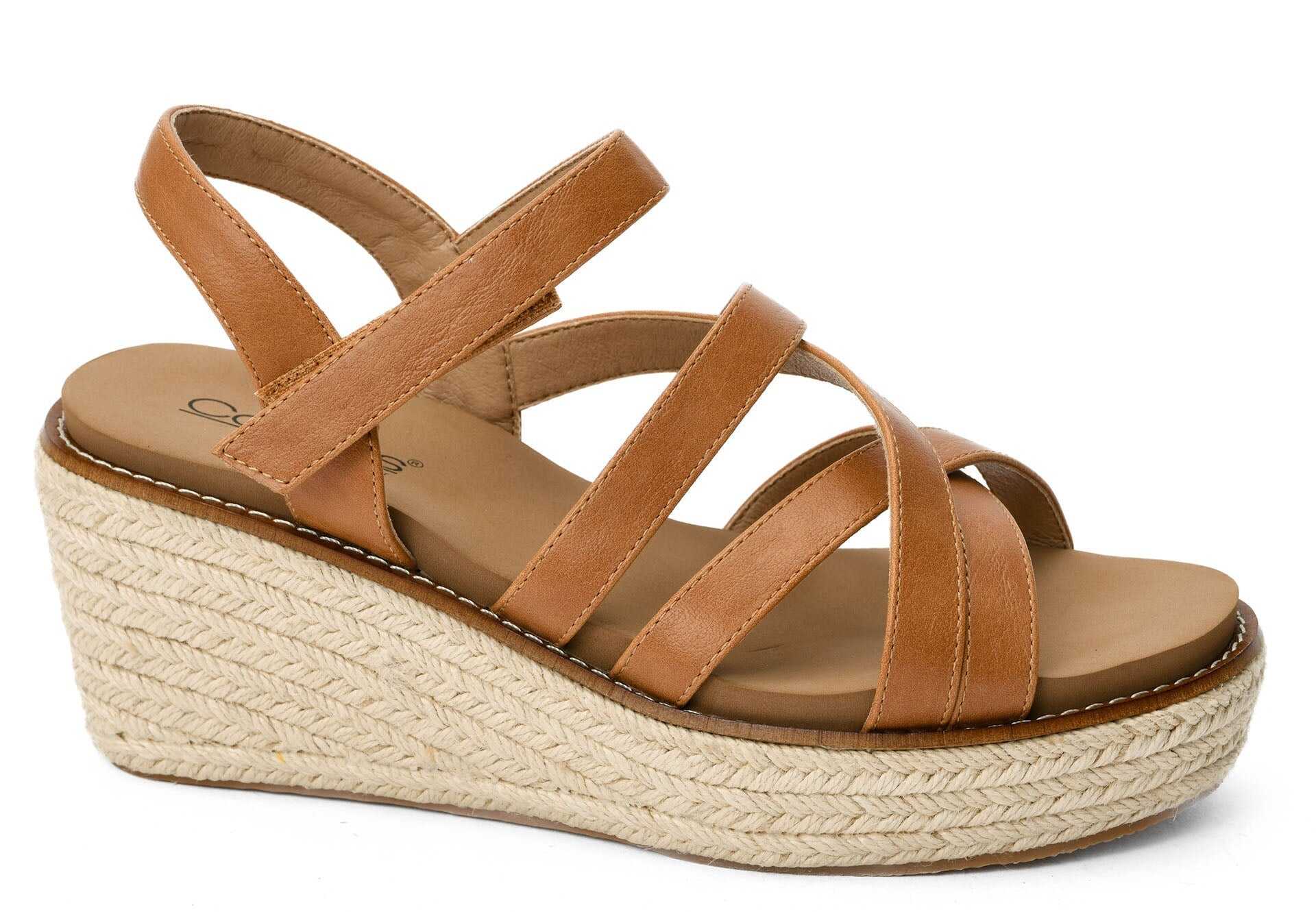 CORKYS All Nighter Brown Strappy Wedge Sandal FINAL SALE
