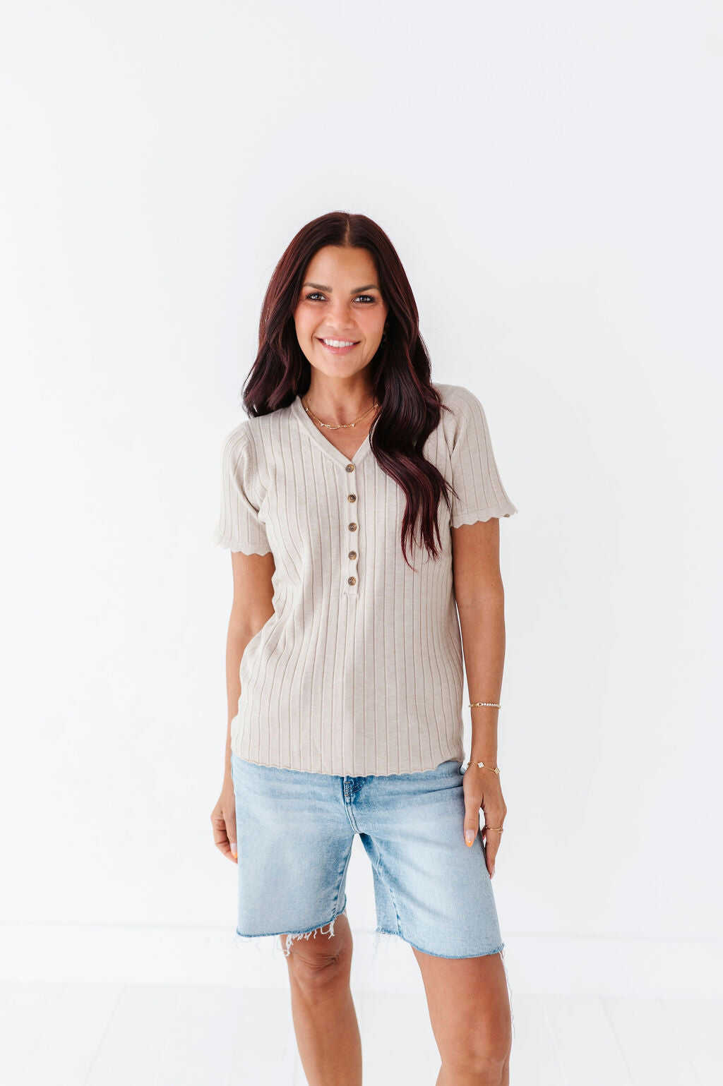 Taryn Ribbed Top - Size Small & Large Left