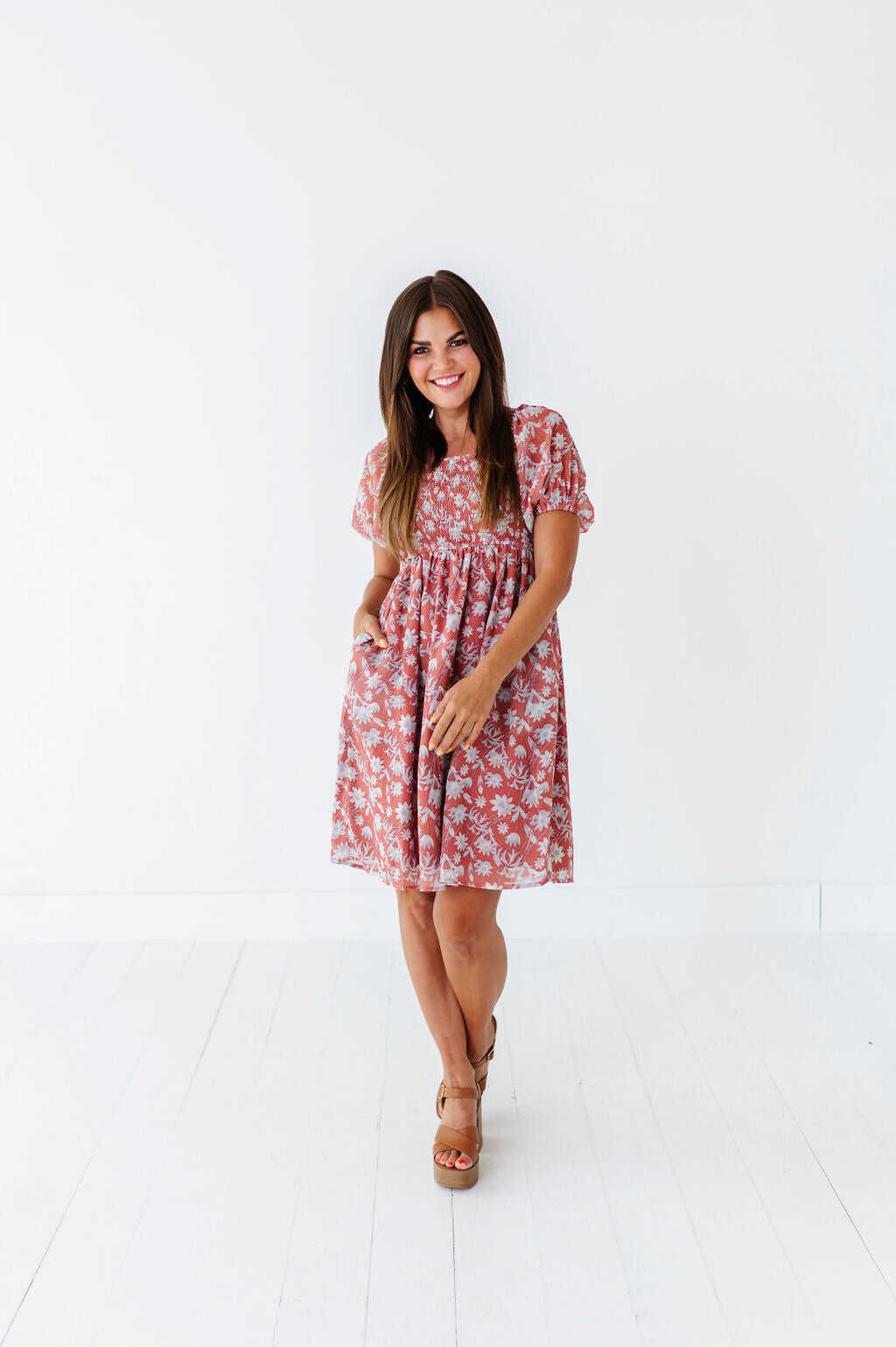 Kimberly Smocked Dress - Size 3X & 4X Left