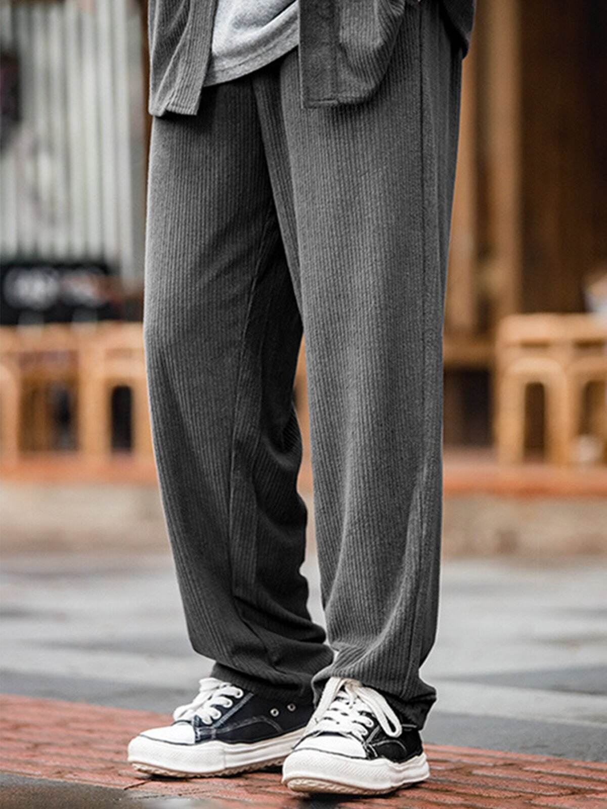 Elastic Waist Knit Sweatpants