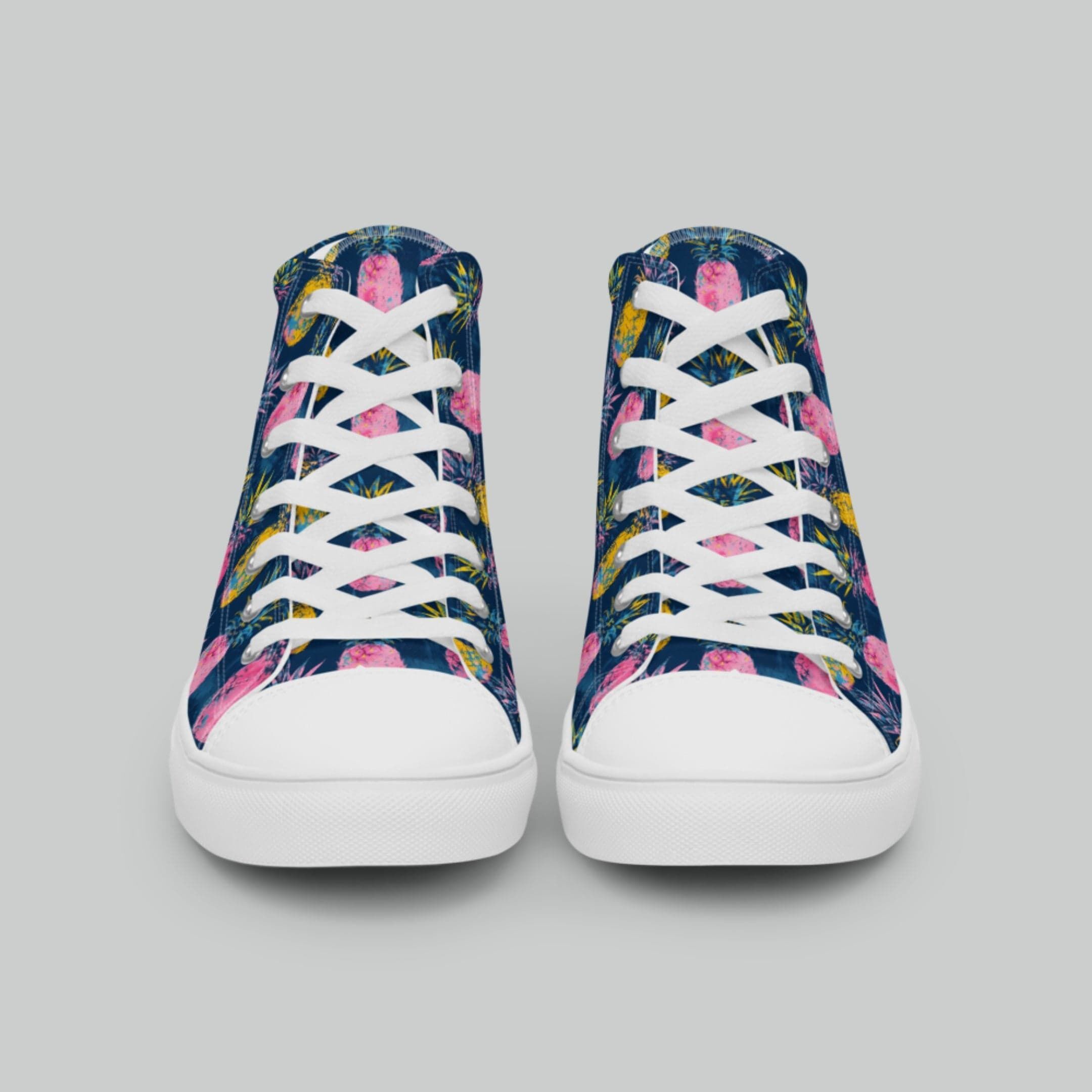 Colorful Pineapple High Top Canvas Shoes