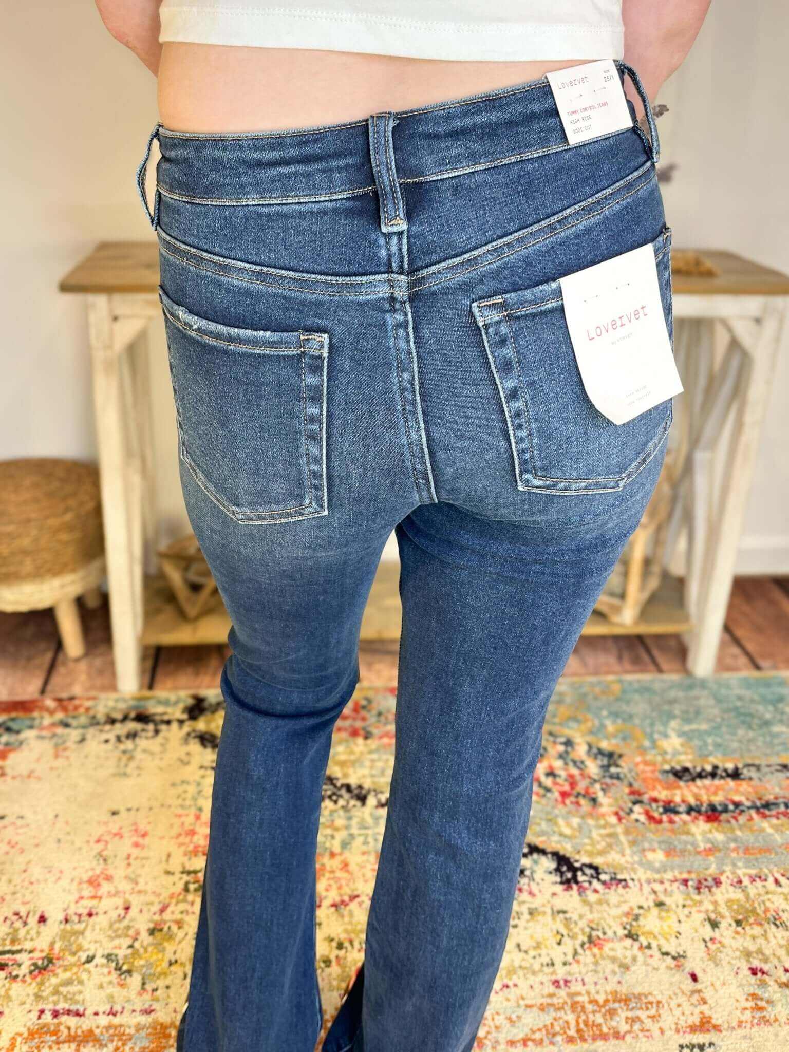 Lovervet by Vervet Effective Tummy Control Bootcut Jeans