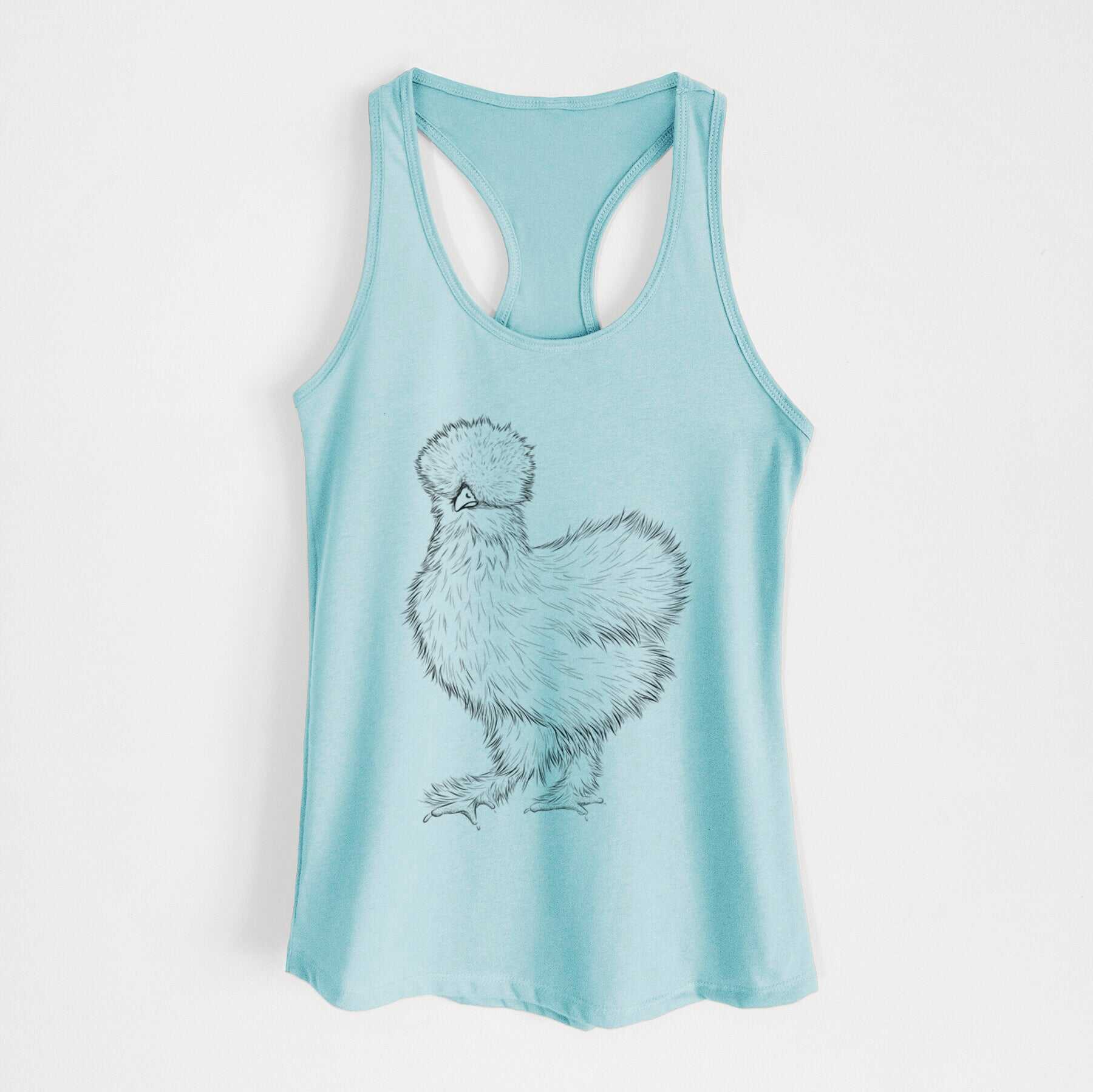 Silkie Chicken - Women's Racerback Tanktop