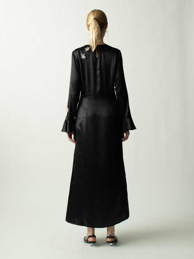 Yoko Embellished Silk Dress