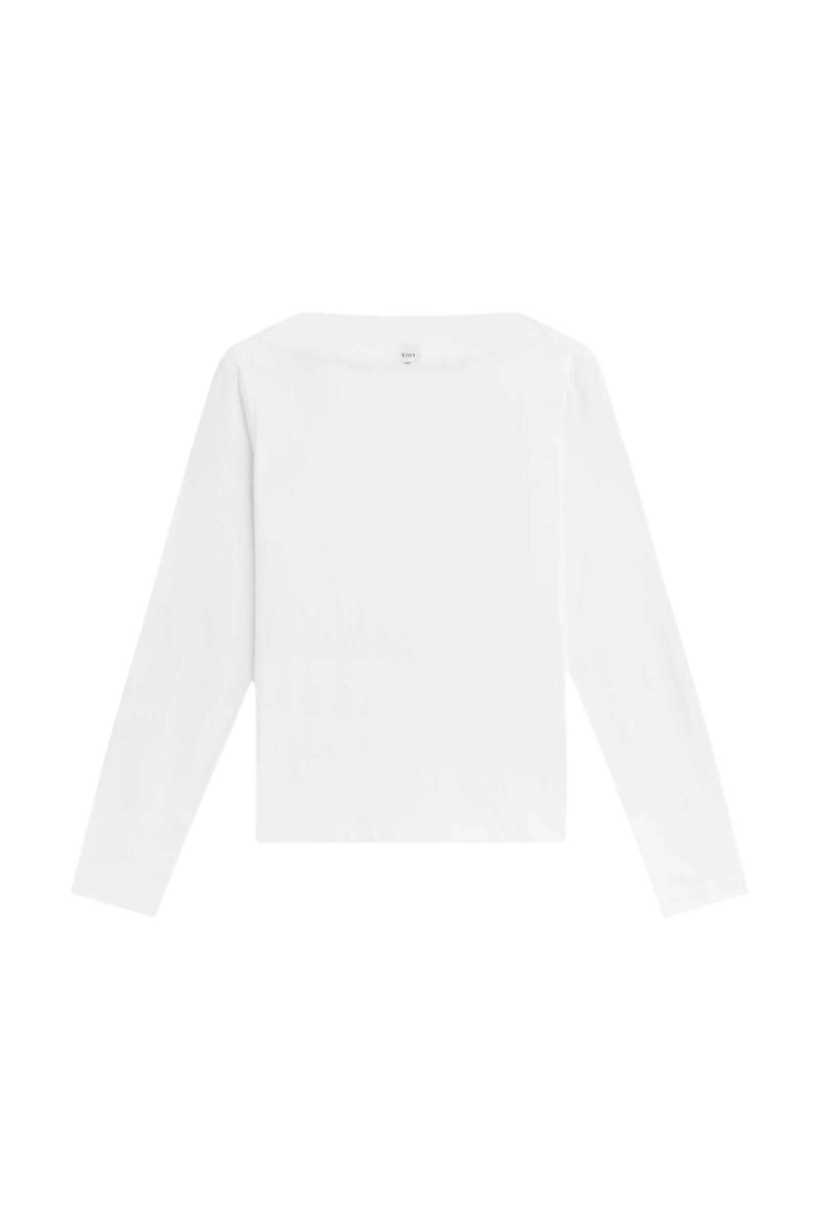 Leset Margo Long Sleeve Boatneck in White