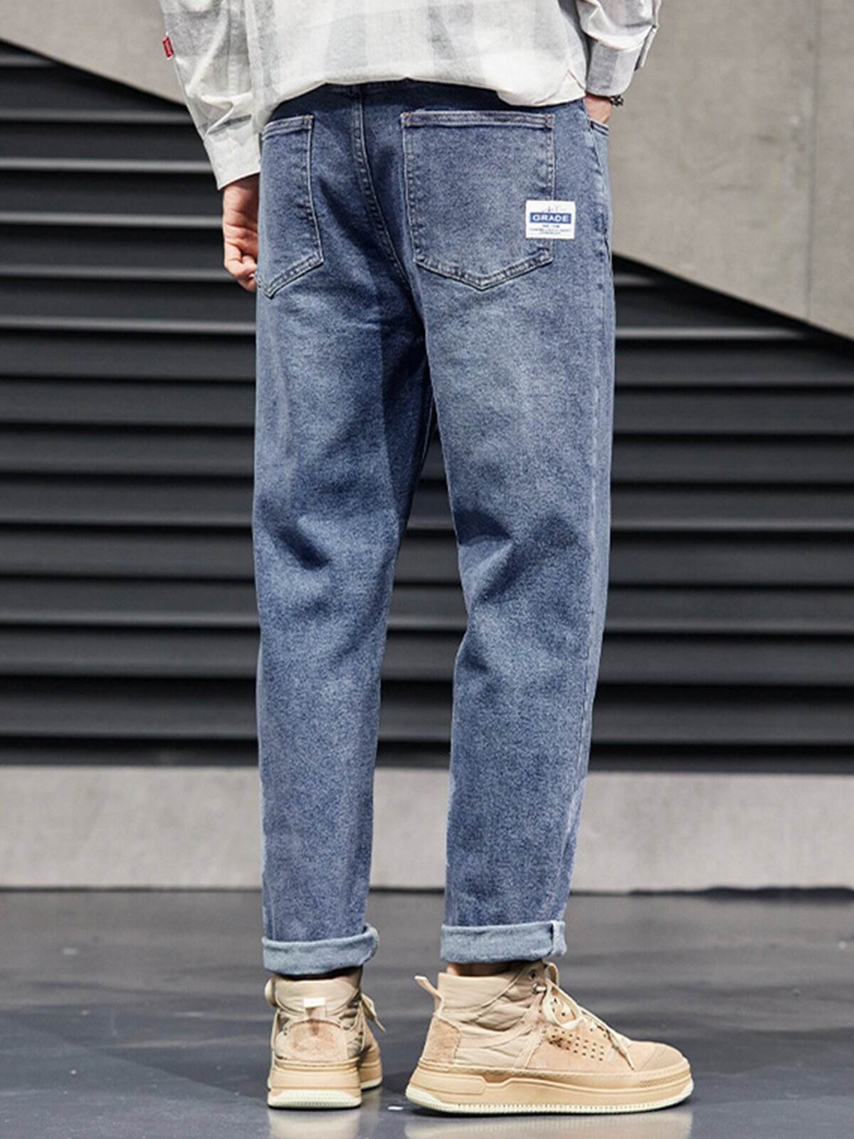 M's Vintage Casual Taper Loose Fit Jeans