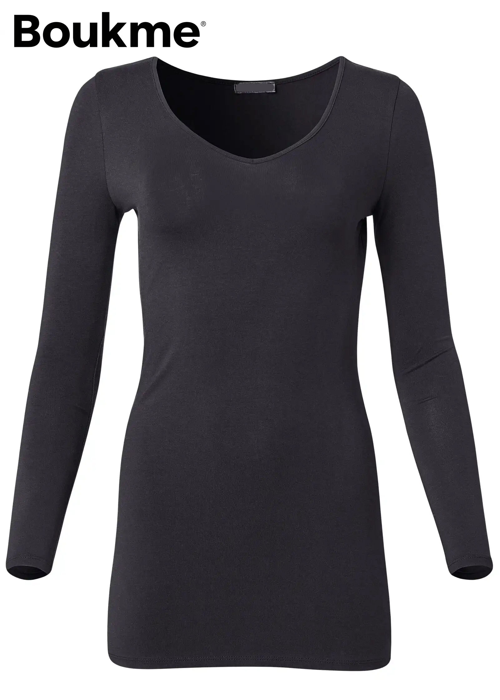 Long Sleeve Long And Lean Tee - Black