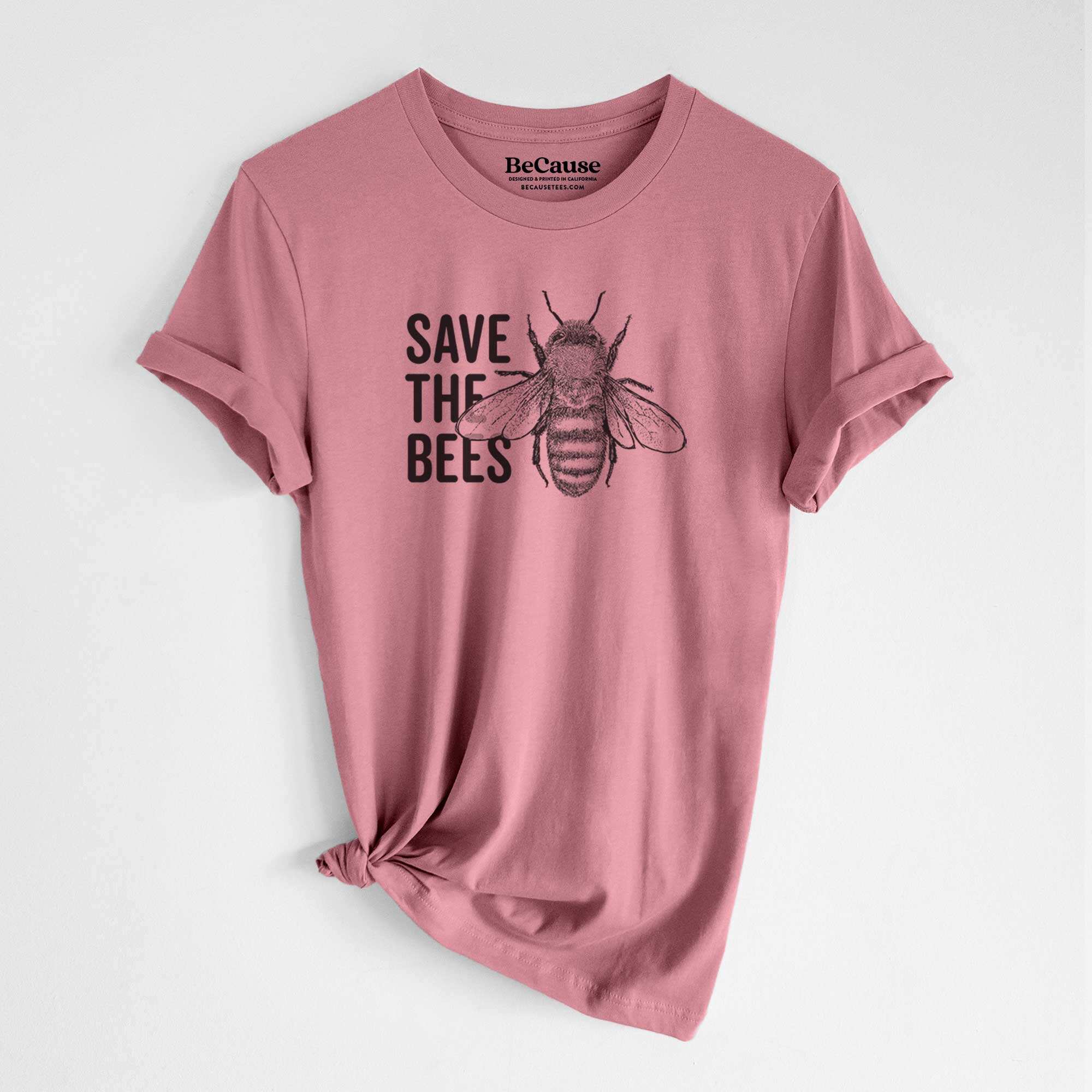Save the Bees - Lightweight 100% Cotton Unisex Crewneck