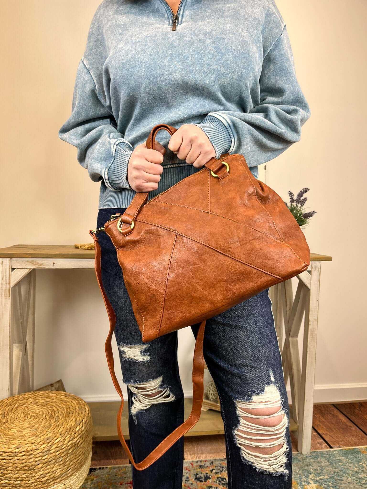 Janet Puzzle Convertible Crossbody Handbag Purse