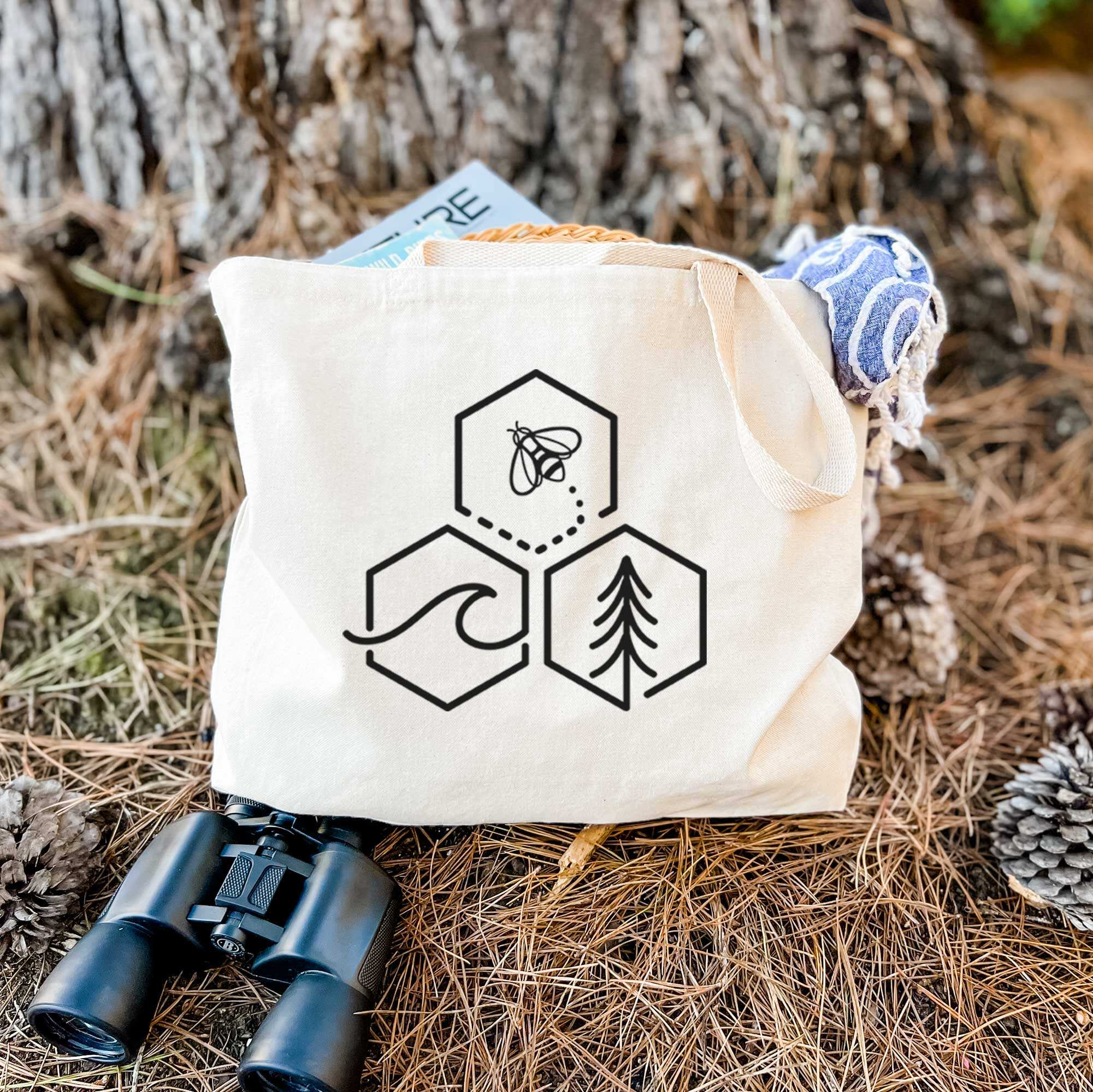 Bee-Sea-Tree Triptych - Tote Bag