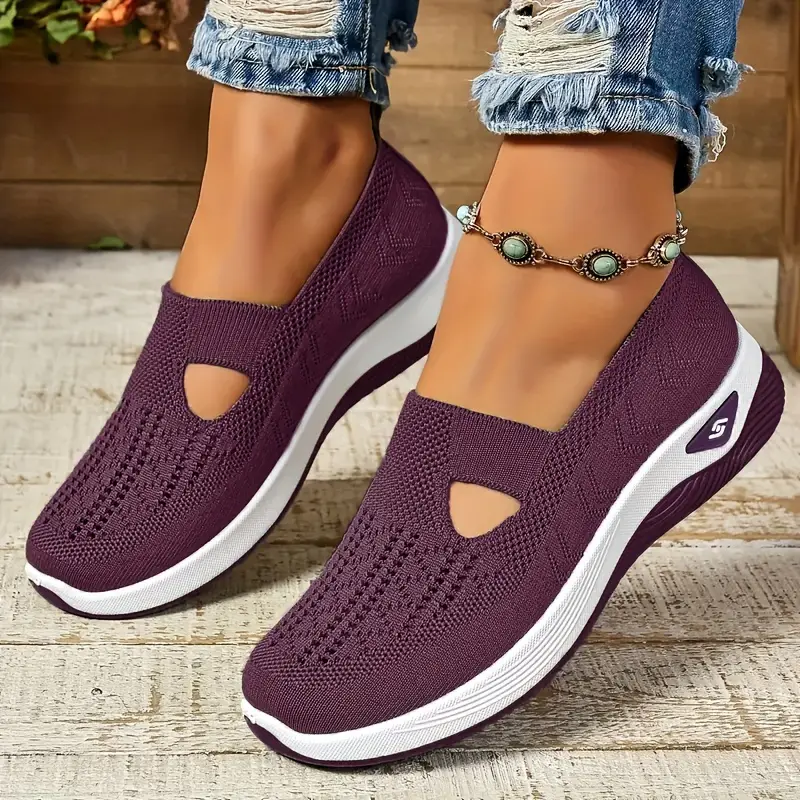 Women's Woven Orthopedic Breathable Soft Sole Shoes