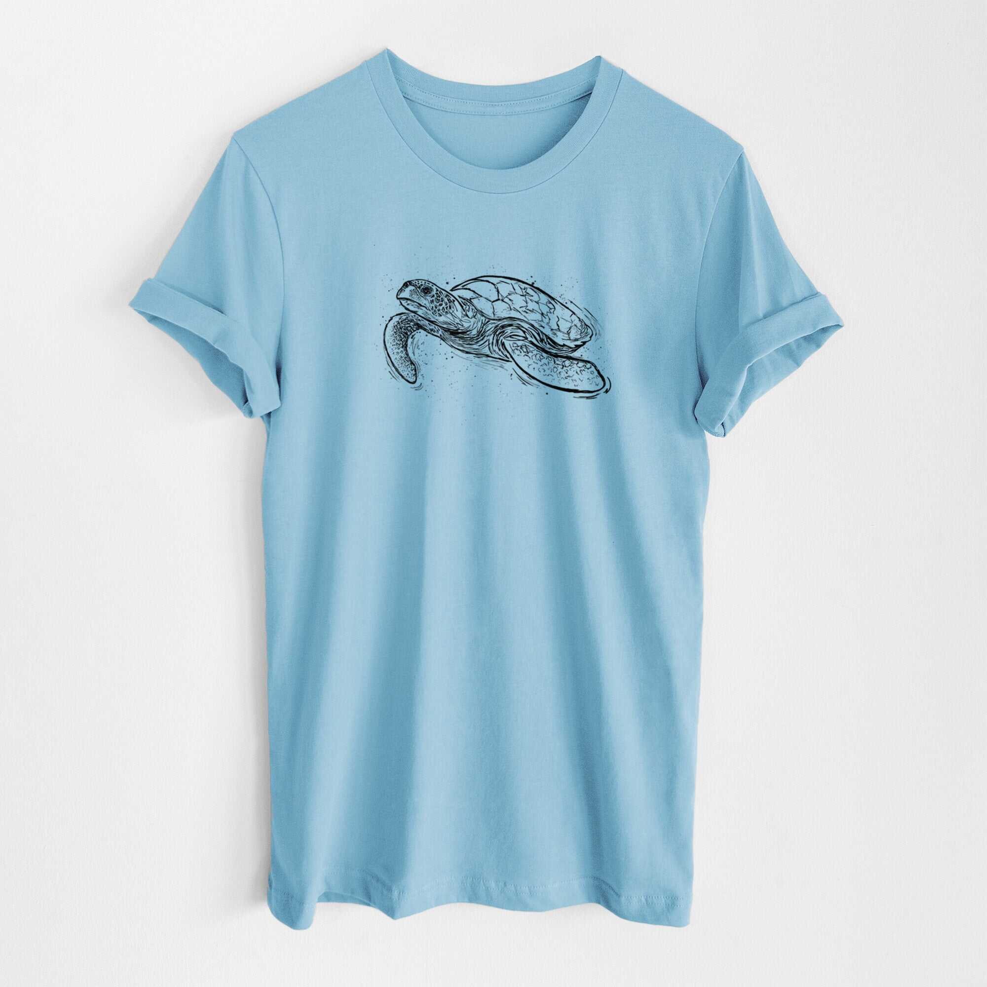 Hawksbill Sea Turtle - Eretmochelys imbricata - Lightweight 100% Cotton Unisex Crewneck