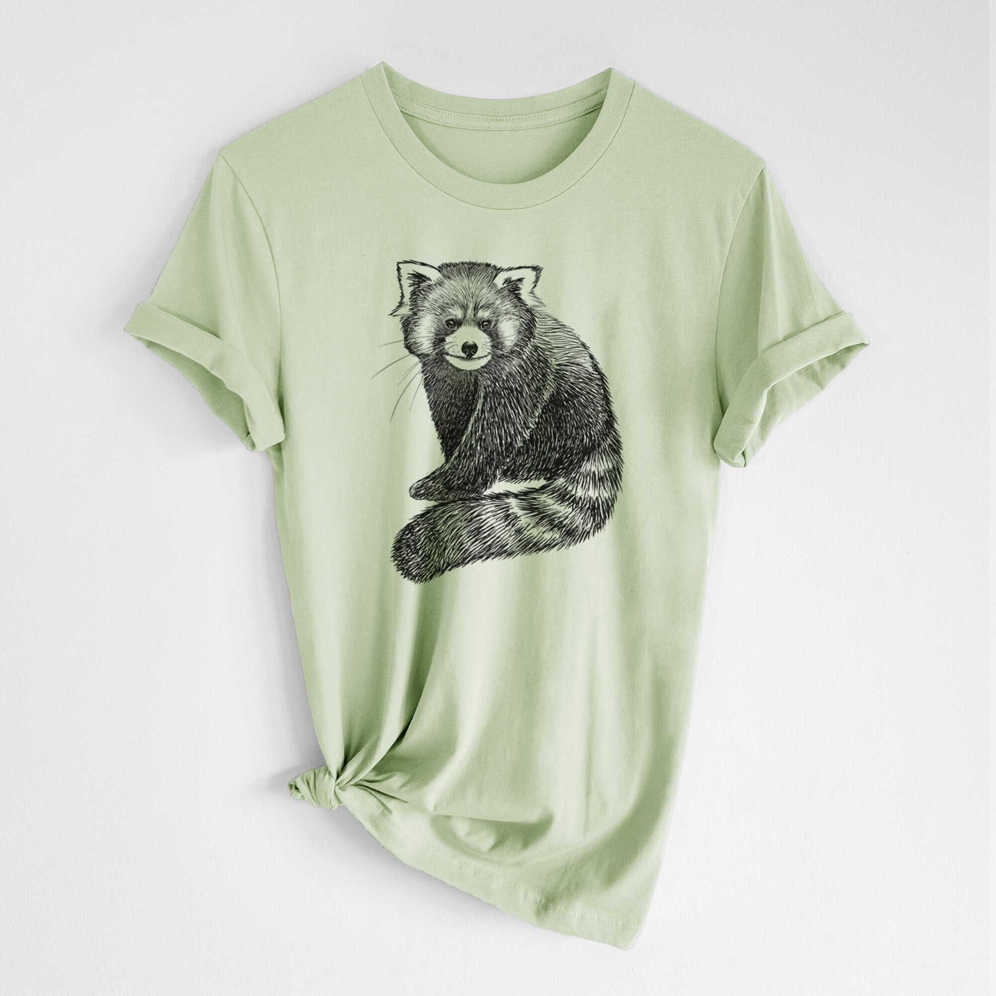 Red Panda - Ailurus fulgens styani - Lightweight 100% Cotton Unisex Crewneck