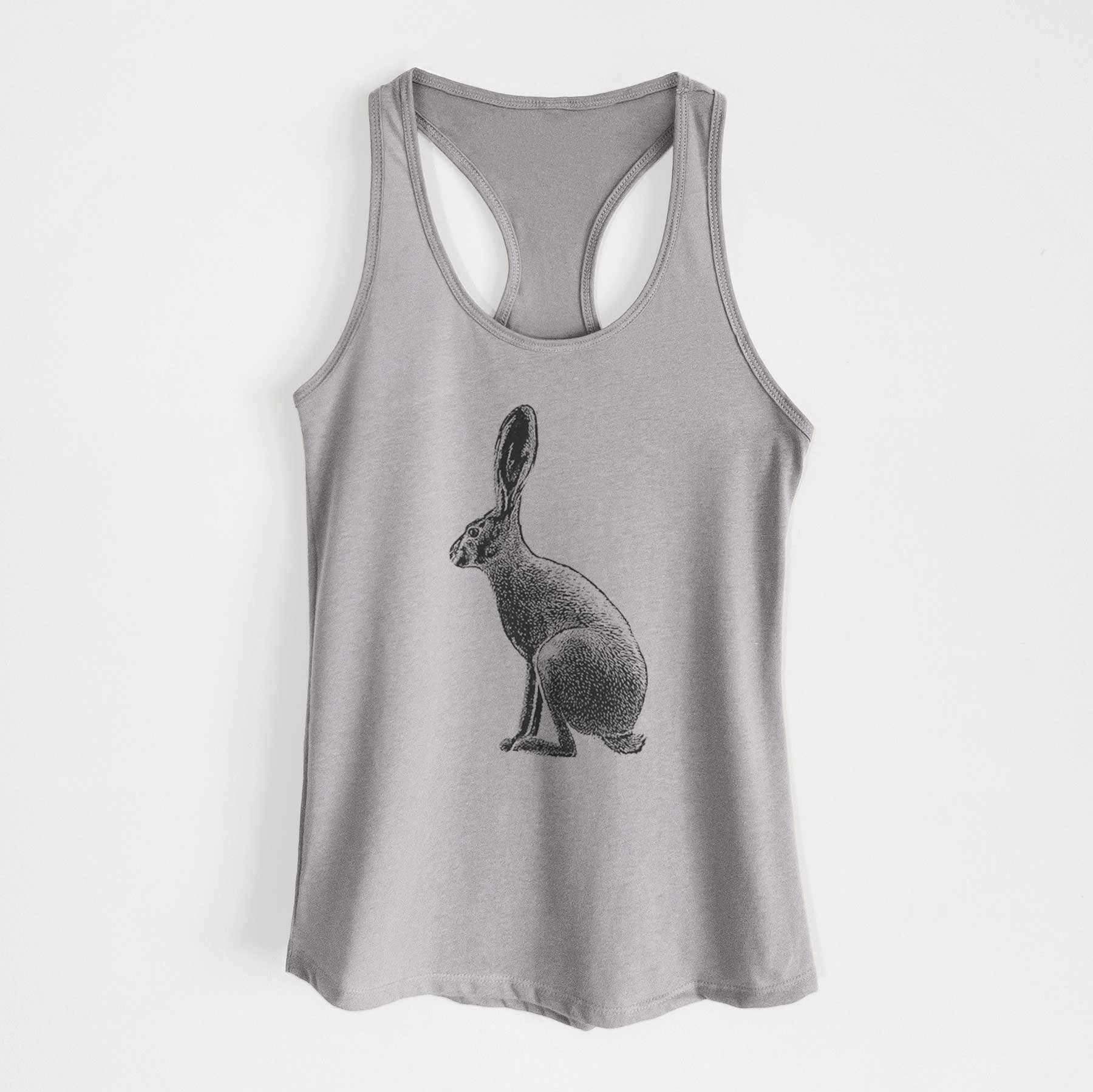 Wild California Hare - Black-tailed Jackrabbit - Women's Racerback Tanktop